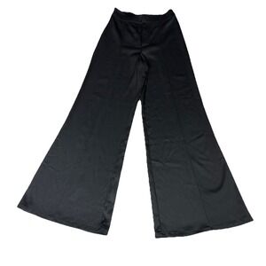 TART Collections Womens Dress Pants Size S Wide Leg High Rise Black Crepe